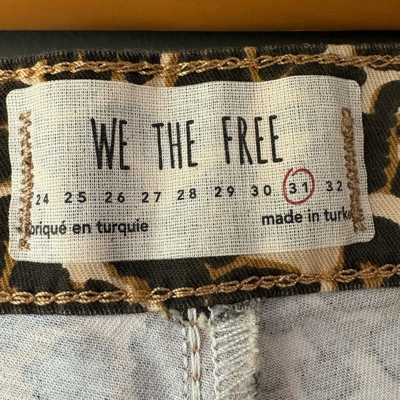 We the free, free people, size 31, animal
Print, leopard Jean leggings - Picture 6 of 9